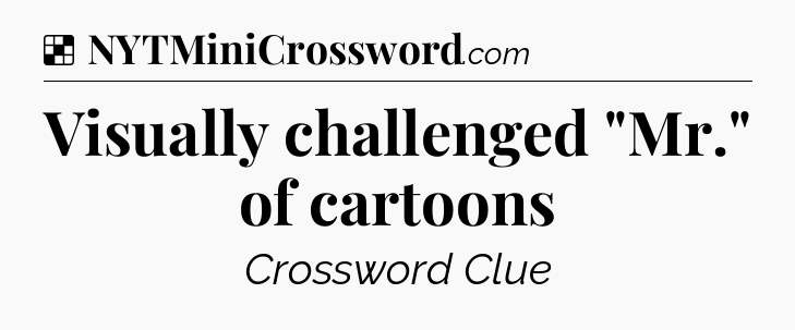 Solution: Visually challenged 