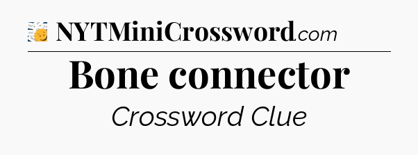 Bone connector - 7 Little Words