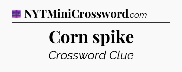 Corn spike - Thomas Joseph Crossword