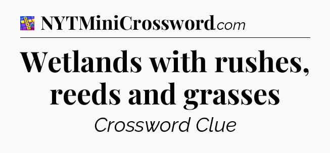 Wetlands with rushes, reeds and grasses Codycross