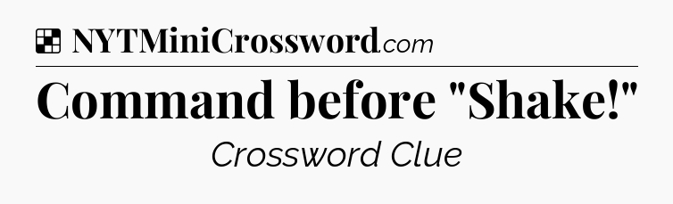 Solution: Command before 