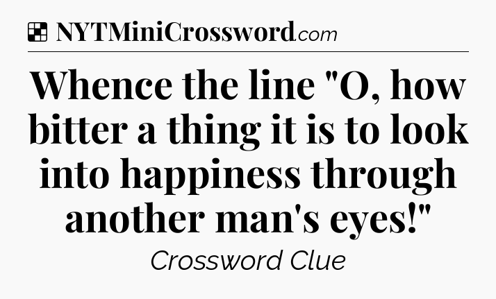 Solution: Whence the line 