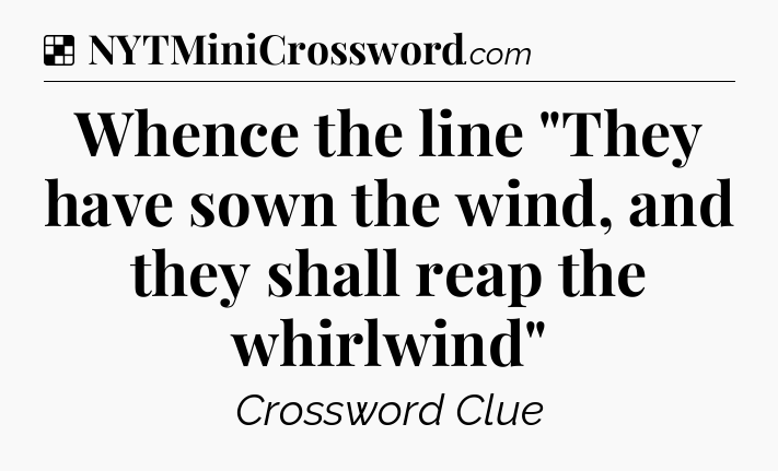 Solution: Whence the line 