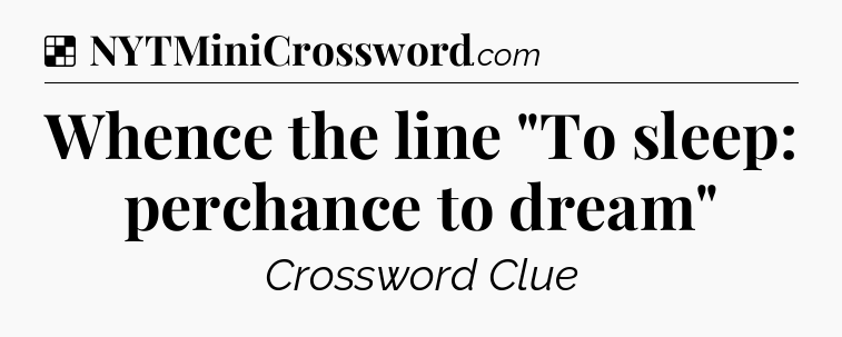 Solution: Whence the line 