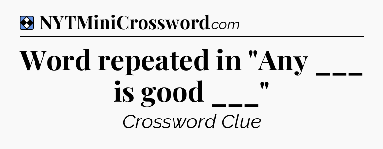 Solution: Word repeated in 