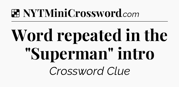 Solution: Word repeated in the 