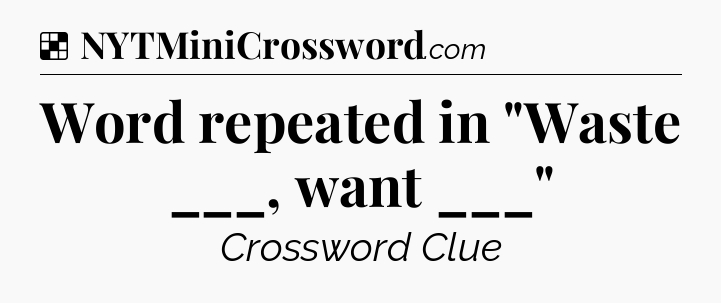 Solution: Word repeated in 