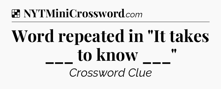 Solution: Word repeated in 