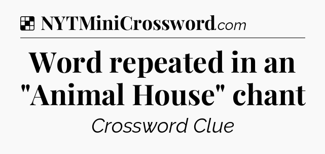 Solution: Word repeated in an 