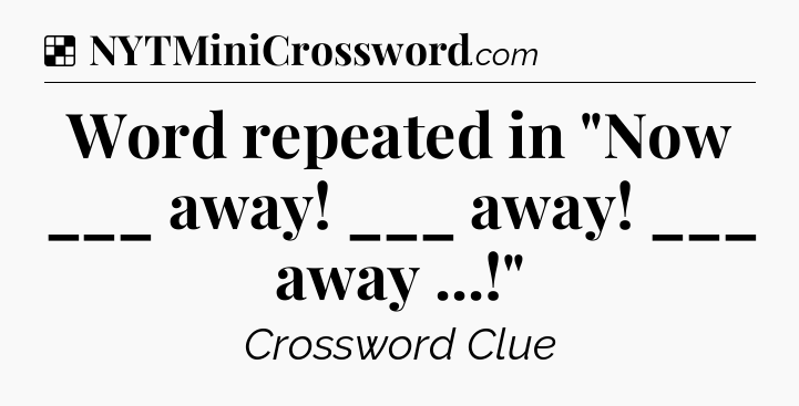 Solution: Word repeated in 