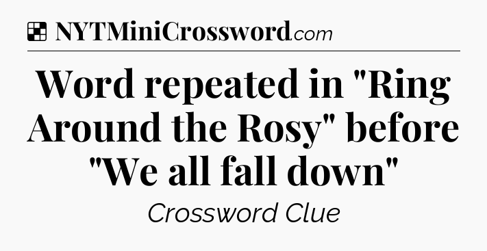 Solution: Word repeated in 