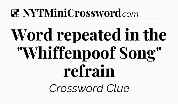 Solution: Word repeated in the 