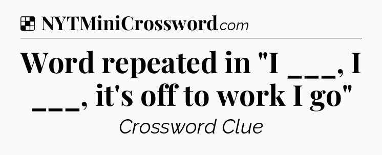 Solution: Word repeated in 