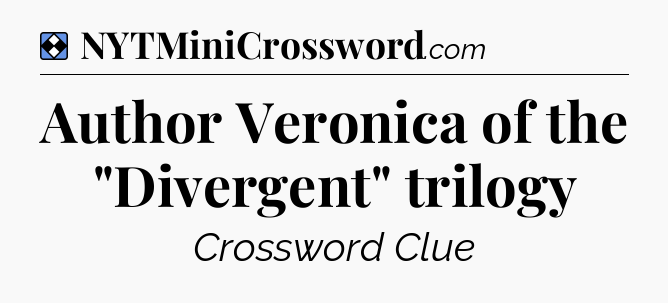 Solution: Author Veronica of the 