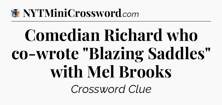 Comedian Richard who co-wrote 