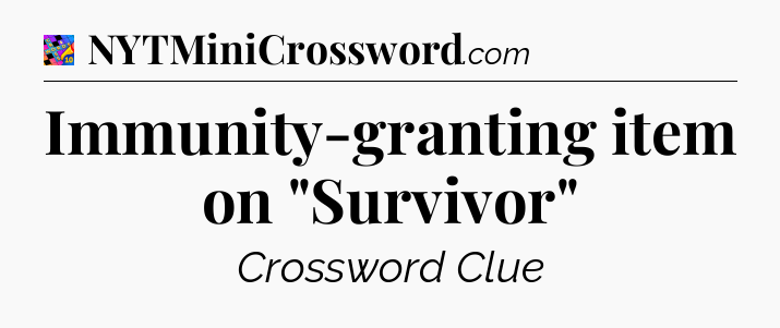 Immunity-granting item on 