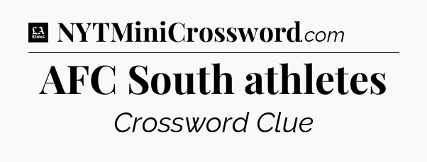 AFC South athletes - LA Times Crossword