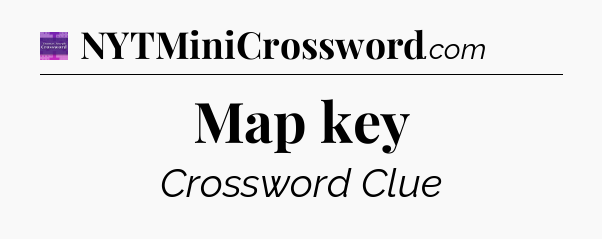 Map key - Thomas Joseph Crossword