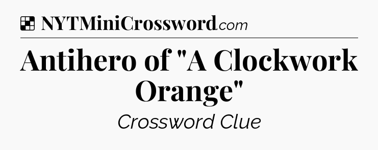 Solution: Antihero of 