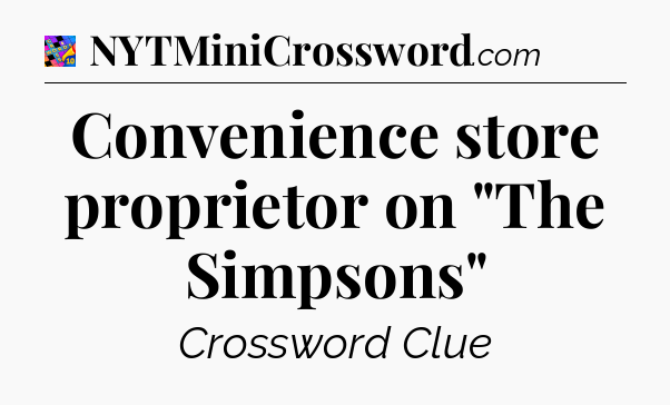 Convenience store proprietor on 