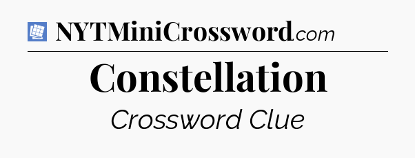 Constellation Puzzle Page Crossword Clue