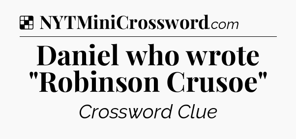 Solution: Daniel who wrote 
