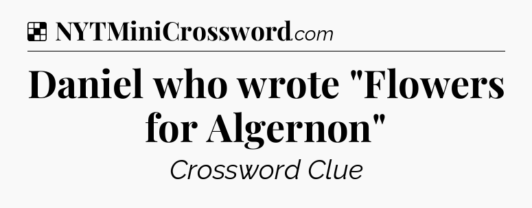 Solution: Daniel who wrote 
