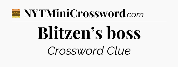 Blitzen’s boss - Eugene Sheffer Crossword