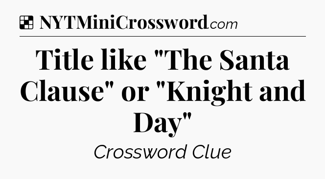 Solution: Title like 