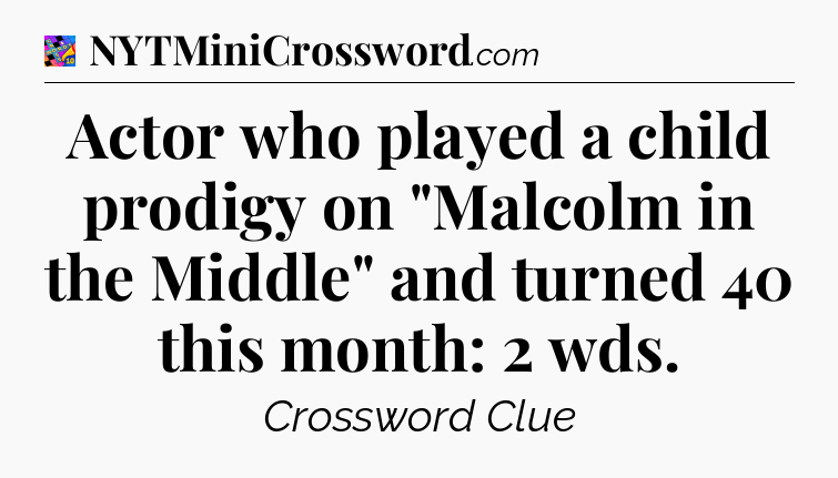 Actor who played a child prodigy on 