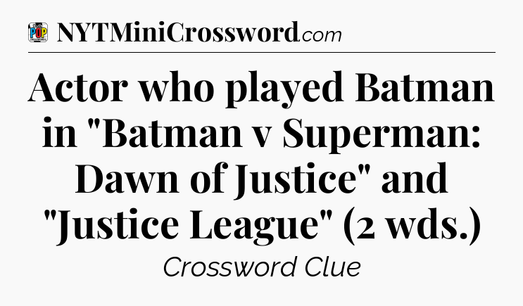 Actor who played Batman in 