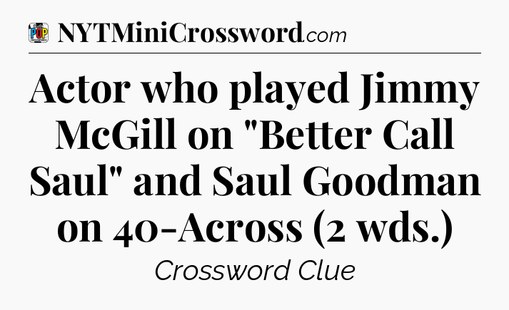 Actor who played Jimmy McGill on 