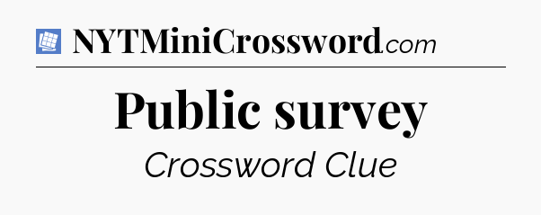 Public survey Puzzle Page Crossword Clue