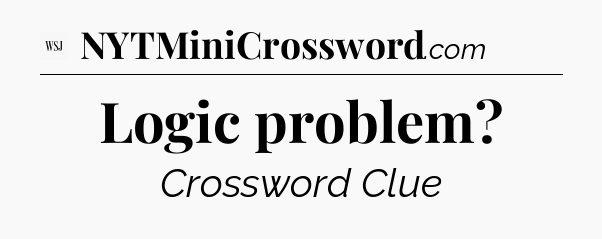 Logic problem - WSJ Crossword