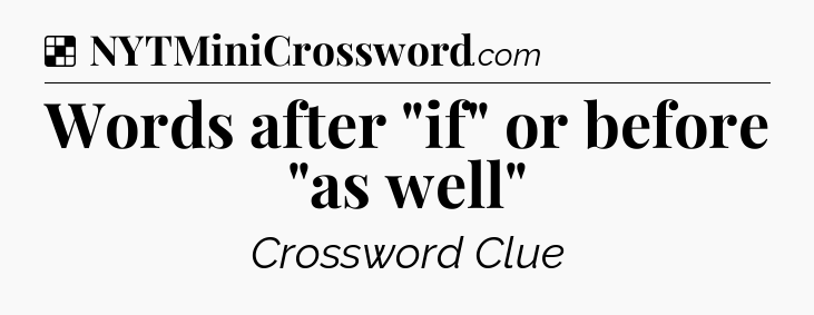 Solution: Words after 