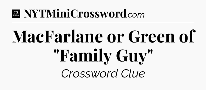 MacFarlane or Green of 