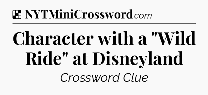 Solution: Character with a 