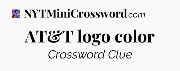AT&T logo color Crossword Clue