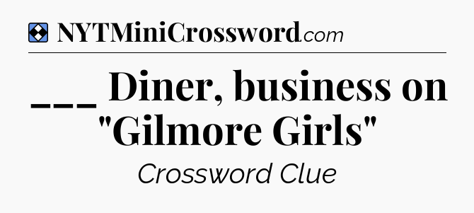 Solution: ___ Diner, business on 