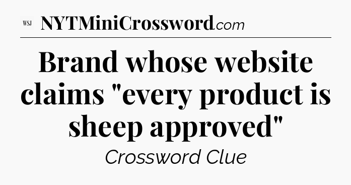 Brand whose website claims 