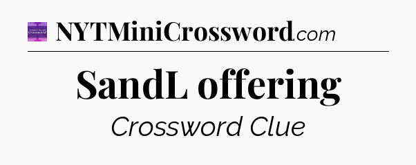 SandL offering - Thomas Joseph Crossword