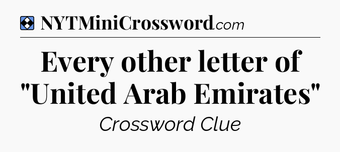 Solution: Every other letter of 