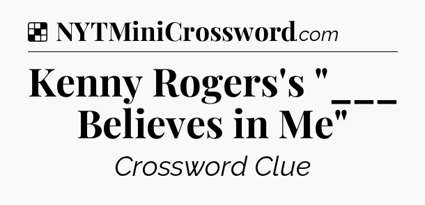 Solution: Kenny Rogers's 