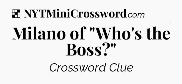Solution: Milano of 
