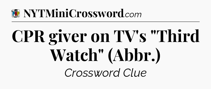 CPR giver on TV's 