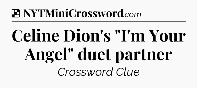 Solution: Celine Dion's 