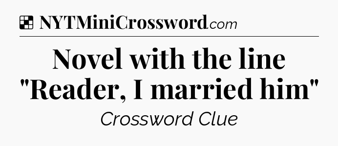 Solution: Novel with the line 