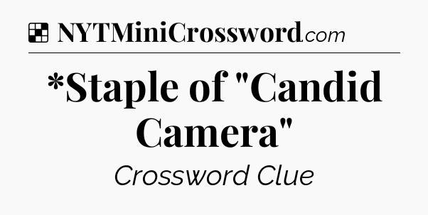 Solution: *Staple of 