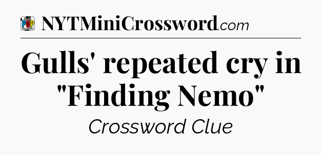 Gulls' repeated cry in 