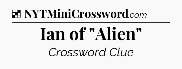 Solution: Ian of 